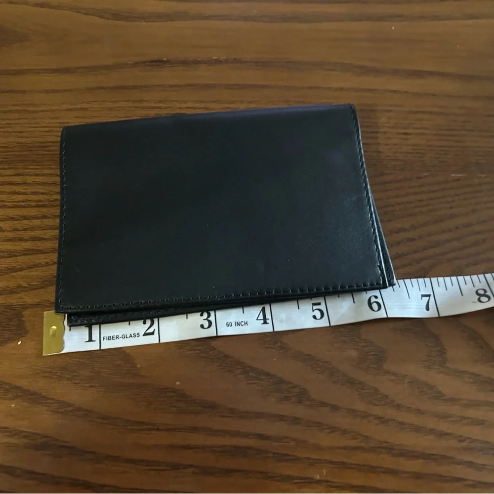 Martha Stewart Black Leather Wallet